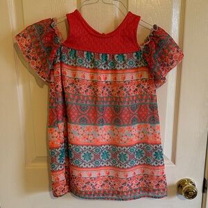 Wonder Nation Vibrant Multicolor Kids Dress